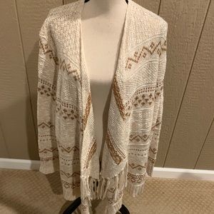 Fringed cardigan